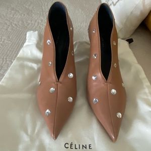 Celine Embellished Nappa pumps . Worn very little. Almost new.